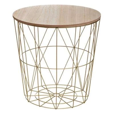 Kavos stalelis ATMOSPHERA KUMI GOLD MET SIDE TABLE