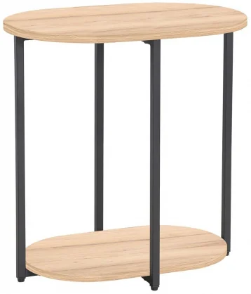 Kavos stalelis Evelekt HANNES 52x35x54cm Rustic / Black Melamine