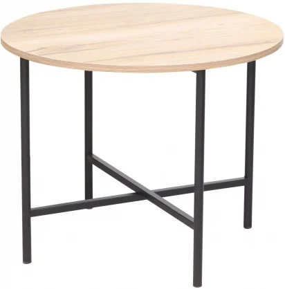 Kavos stalelis Evelekt HANNES 60x60xH48cm Rustic / Black Melamine