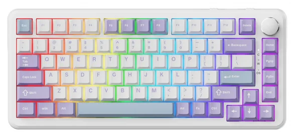 Klaviatūra Ajazz AK820 Max Magnetic switches Purple-White-Blue (US)