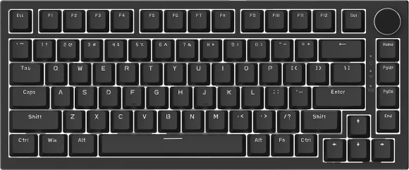 Klaviatūra Ajazz AK820 Red Switch Black (US)
