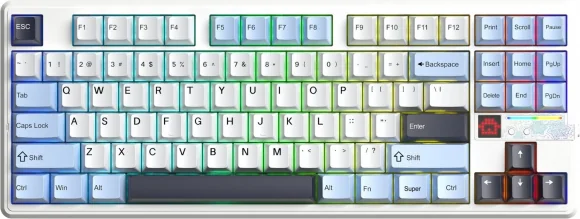 Klaviatūra Aula F87 Pro V2 Glacier Blue