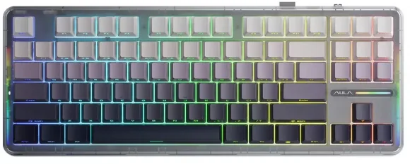 Klaviatūra Aula F87 Pro V2 Gradient Grey