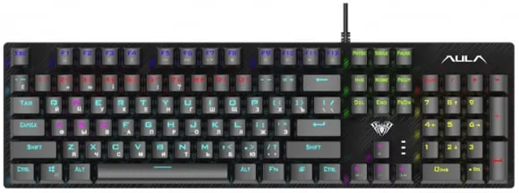 Klaviatūra Aula S2022 RGB laidinė mechaninė žaidimų klaviatūra (EN/ RU)