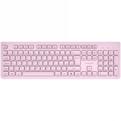 Klaviatūra Canyon HKB-W01 (US) Pink