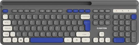 Klaviatūra Canyon HKB-W03 Gray