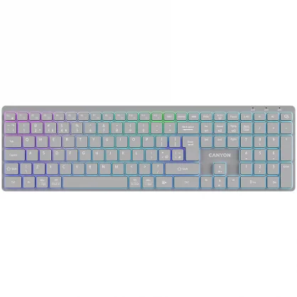 Klaviatūra Canyon HKB-W11 (US) Grey
