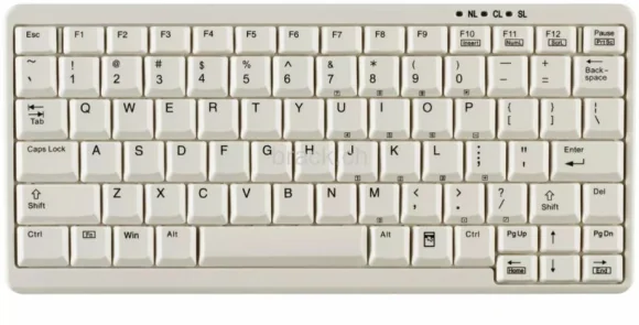 Klaviatūra Cherry AK-4100 (EN) White
