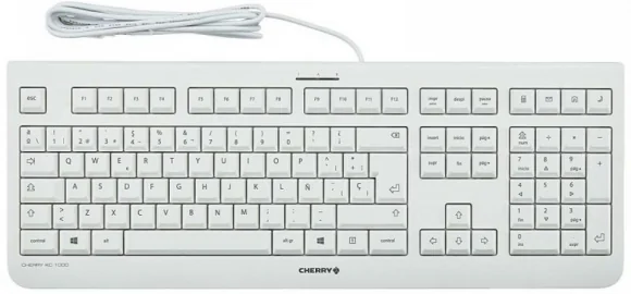 Klaviatūra Cherry KC 1000 (JK-0800ES-0) (ES) White