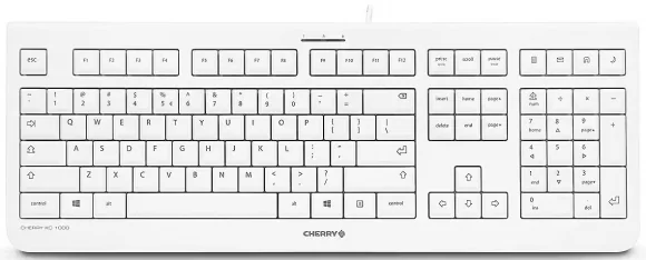 Klaviatūra Cherry KC 1000 QWERTY (JK-0800EU-0) (US) Grey