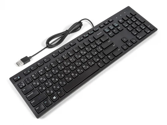 Klaviatūra Dell KB216 Ukrainian Black
