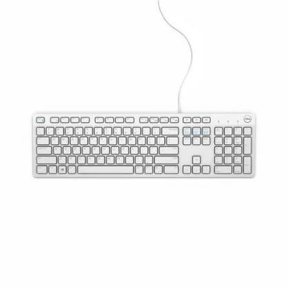 Klaviatūra Dell Vokiškas išdėstymas - Dell Multimedia Keyboard KB216 (balta)