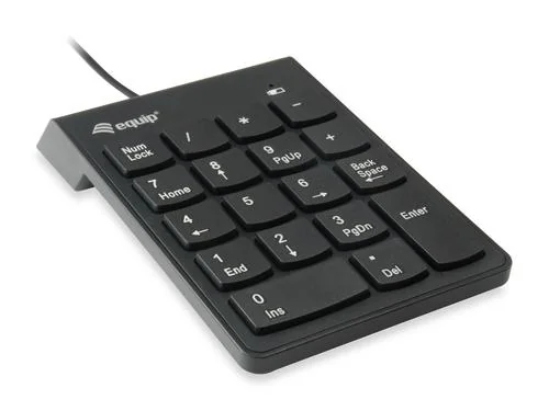 Klaviatūra EQUIP USB Numeric keypad 245205 Black