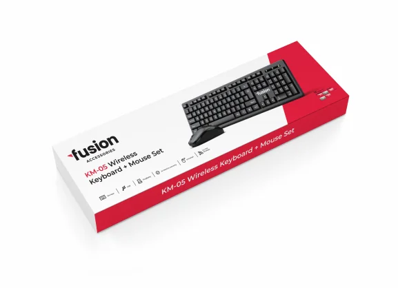Klaviatūra Fusion Accessories KM-05 EN/ RU
