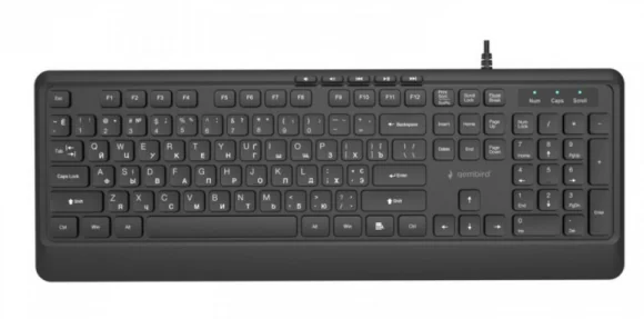 Klaviatūra Gembird KB-MCH-05-CYRL (RU) Black