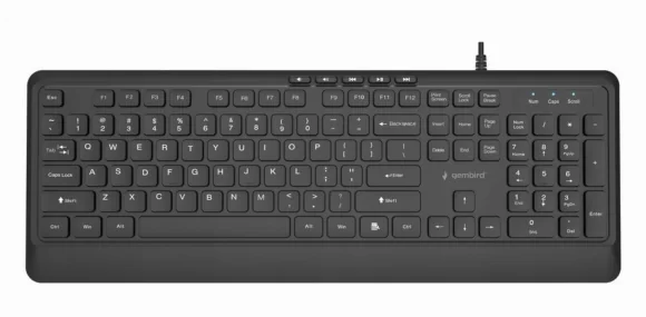 Klaviatūra Gembird KB-MCH-05 (EN) Black