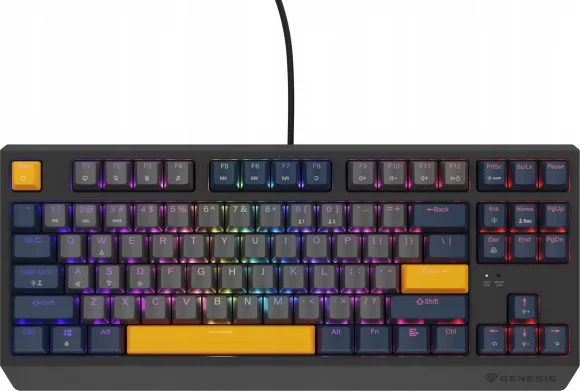 Klaviatūra Genesis Thor 230 TKL Naval Blue Negative RGB Outemu Panda