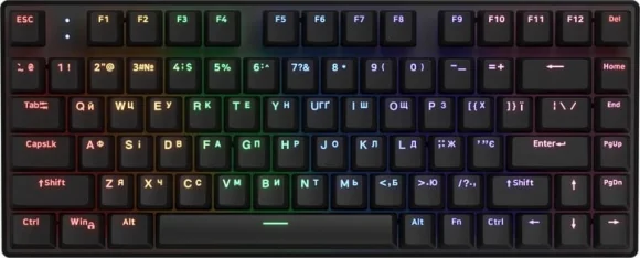 Klaviatūra Hator HTK275UA Icefall Mecha Rainbow ENG/ UA/ RU