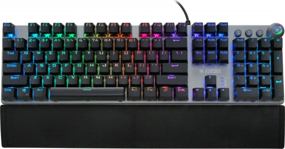 Klaviatūra Ibox Aurora K-4 RGB Juoda (US)