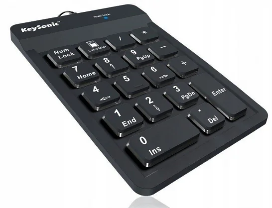 Klaviatūra KeySonic ACK-118BK2 juodas