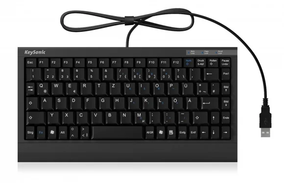 Klaviatūra KeySonic Mini ACK-595C+ (US)