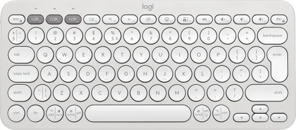 Klaviatūra Logitech K380s Pebble Keys 2 (US) balta