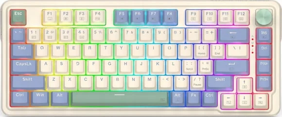 Klaviatūra Redragon K673CPG-RGB-PRO Ucal Pro Red switch EN White