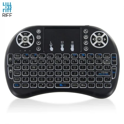 Klaviatūra Riff Universal Mini Wireless Keyboard with backlight for TV / Phone / PC