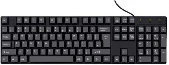 Klaviatūra RoGer K1800 Black (EN)