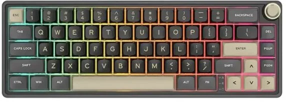 Klaviatūra Royal Kludge R65 Phantom Blue Switch (EN)