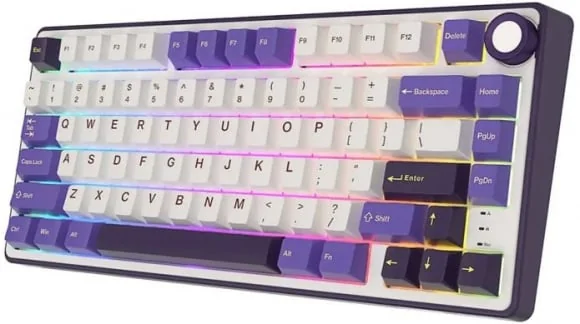 Klaviatūra Royal Kludge R75 Blackberry Brown Switch (EN)
