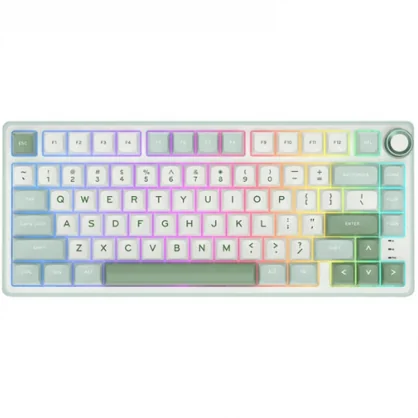 Klaviatūra Royal Kludge R75 RGB Sky Cyan wired keyboard 75%