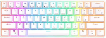 Klaviatūra Royal Kludge RK61 RGB brown switch (EN)