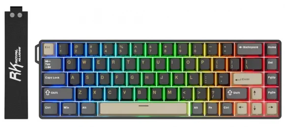Klaviatūra Royal Kludge RK68 HE Phantom Mint Switch (US)