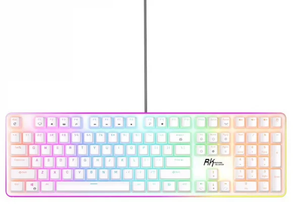 Klaviatūra Royal Kludge RK918 White Brown Switch (US)