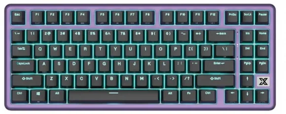 Klaviatūra Royal Kludge X87 Blackberry Creamy Switch (EN)