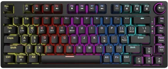 Klaviatūra Savio Phenix Wireless Gateron Red Pro (US) Black