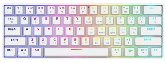 Klaviatūra Savio Whiteout X2 Outemu Peach Silent (US)