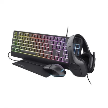 Klaviatūra Trust GXT792 QUADROX 4-IN-1 BUNDLE US