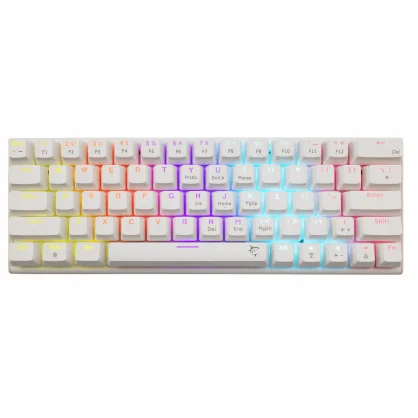 Klaviatūra White Shark GK-002221V2 Wakizashi-2 White US-Blue.SW