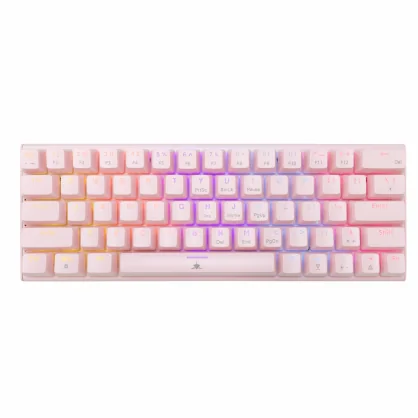 Klaviatūra White Shark GK-002421V2 Wakizashi-2 Pink US-Blue.SW