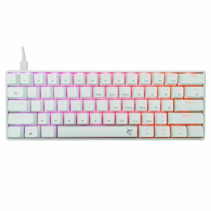 Klaviatūra White Shark GK-004211 Shinobi-2 Red Switch, White US