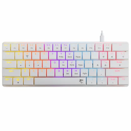 Klaviatūra White Shark GK-006211 Nagamaki White-Mechanical-Red.SW