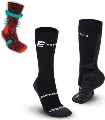 Kojinės Insportline Compleano AG+ 43-45 Black
