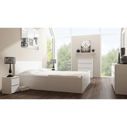 Komoda TOP E SHOP Topeshop Komoda szafka 3 szuflady kolor biały