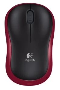 Kompiuterinė pelė Logitech M185 Dark red