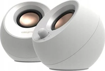 Kompiuterinės kolonėlės Creative Pebble V3 2.0 Bluetooth White
