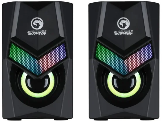 Kompiuterinės kolonėlės Marvo SG-118 RGB juodas