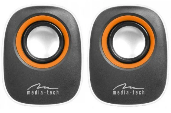 Kompiuterinės kolonėlės Media-Tech Garsiakalbių komplektas Media tech MT3137 (2.0; balta spalva)