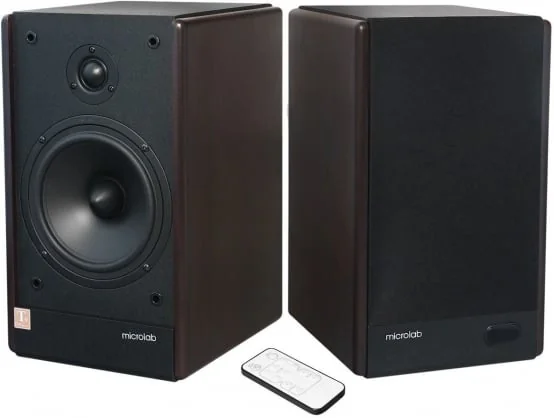 Kompiuterinės kolonėlės Microlab SOLO6C 2.0 Black/ Dark Wood